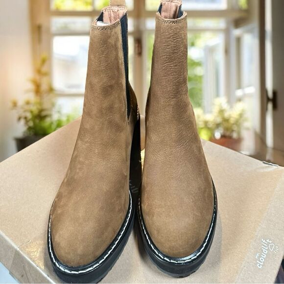 🆕 🔥 MADEWELL 🔥Carina Platform Chelsea Boot Burled Wood Size 7.5 - Picture 15 of 16